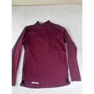Under Armour Womens ColdGear Fitted Mock Neck Turtleneck Base Layer Shirt Med